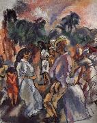 Jules Pascin Composition of picture of Cuba oil painting picture wholesale